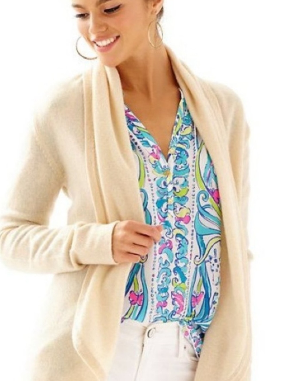 Lilly Pulitzer Bryn Cashmere Cardigan Sweater XS
